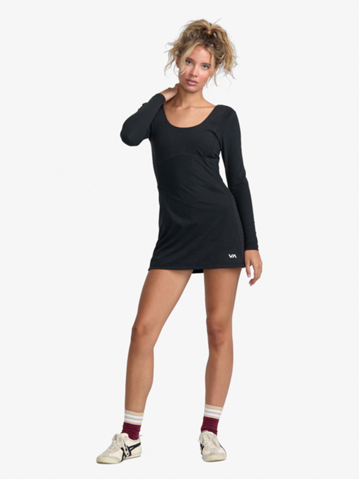 Vestido Mujer Aren Sport Negro Rvca-1