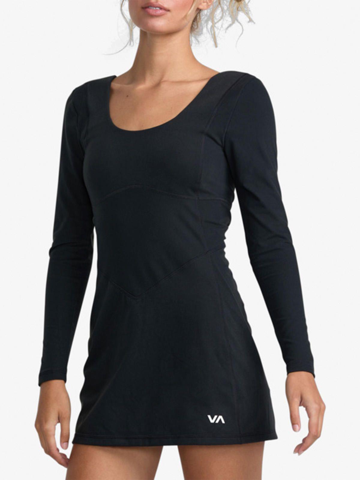 Vestido Mujer Aren Sport Negro Rvca-5