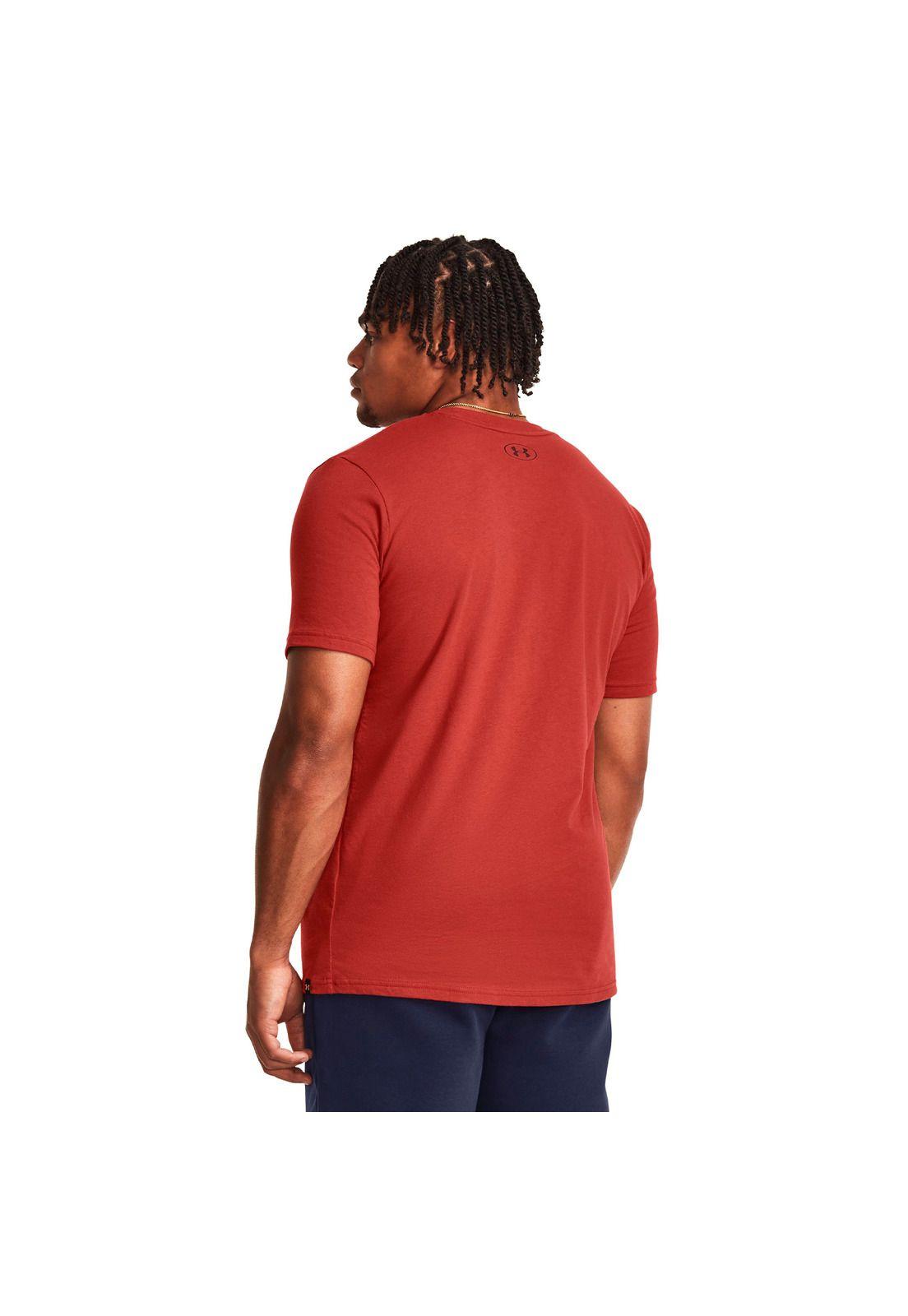 Polera M/C Train Project Rock Paradise Rojo Hombre-4