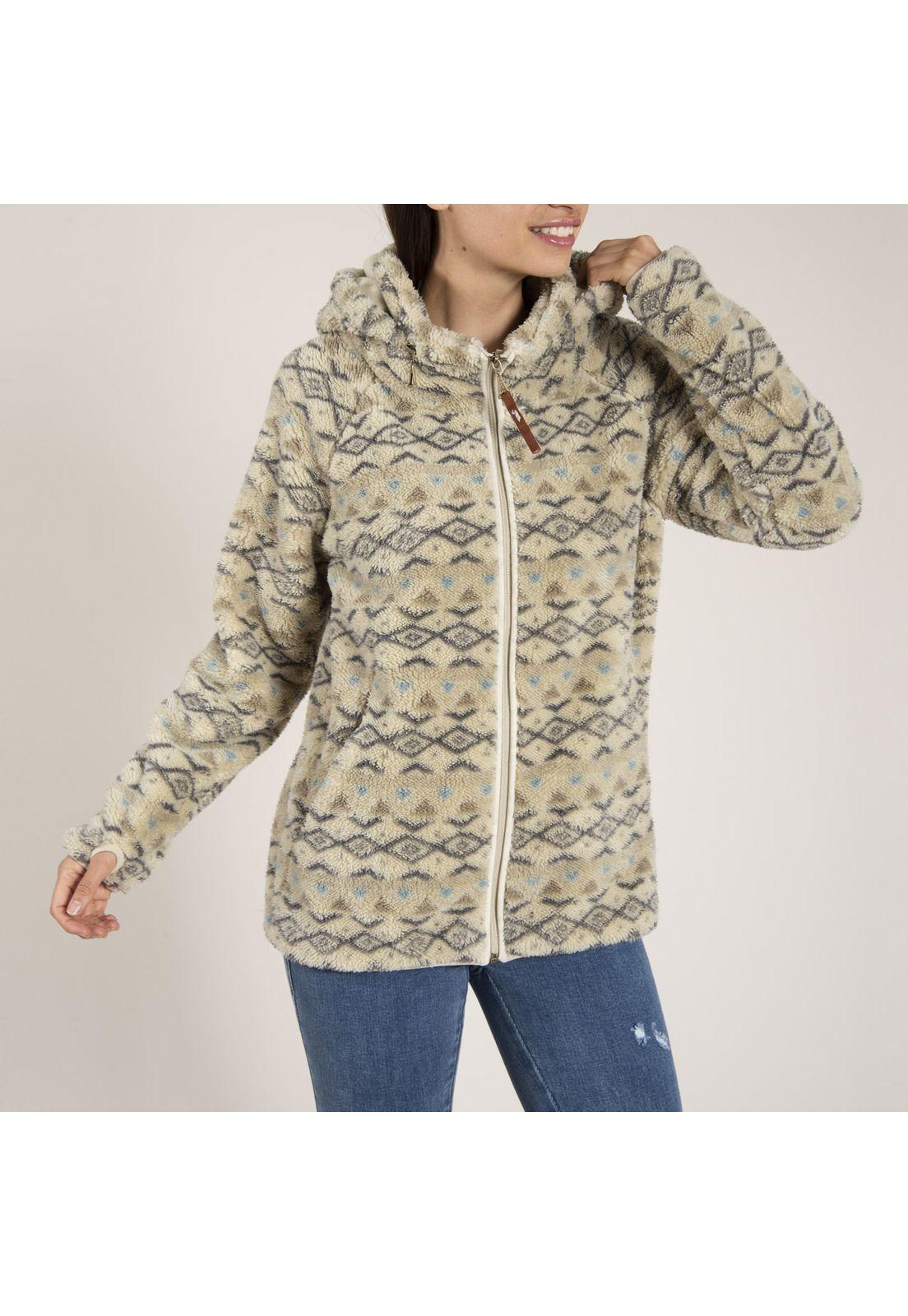 Poleron Mujer Tulipan Poliéster Beige-1