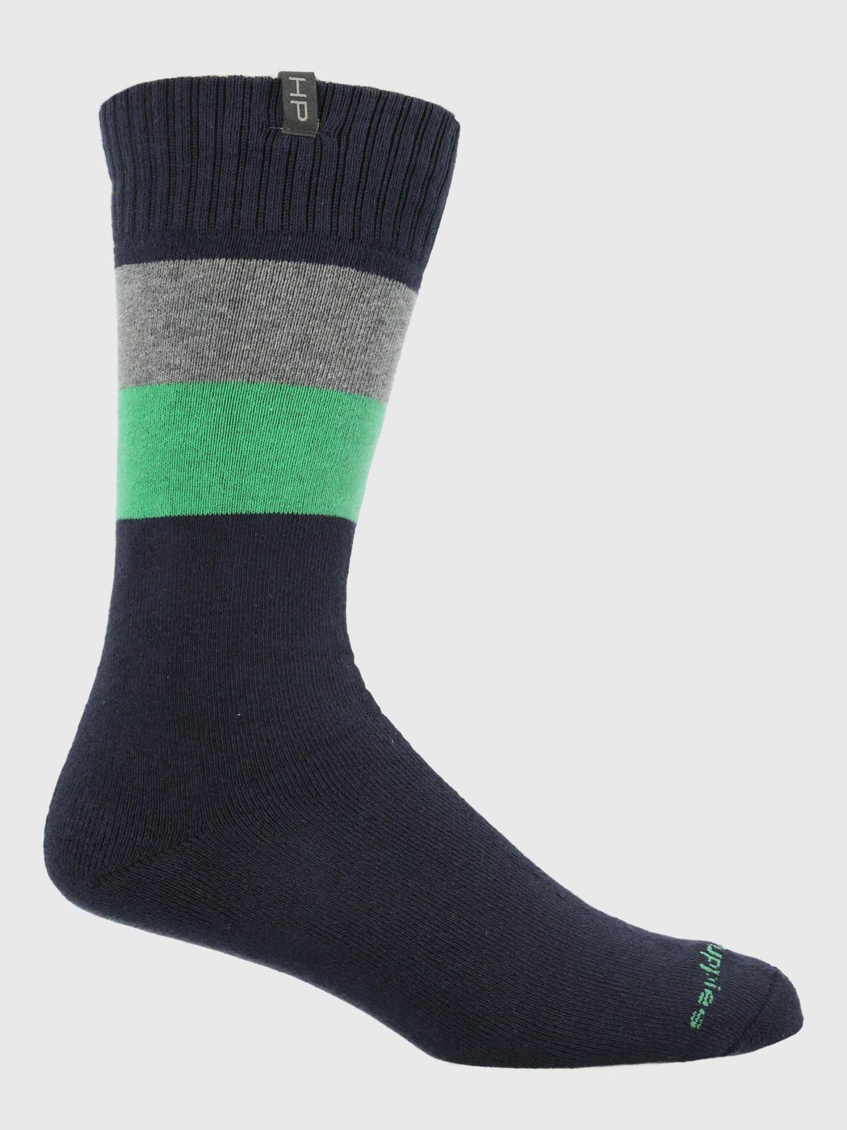 Calcetín Algodón Hombre Heavy Block Azul-0