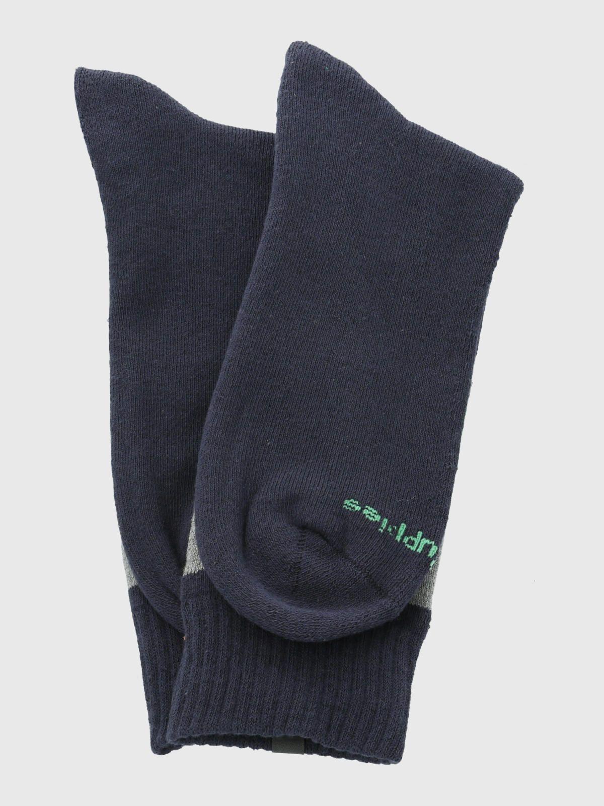 Calcetín Algodón Hombre Heavy Block Azul-2