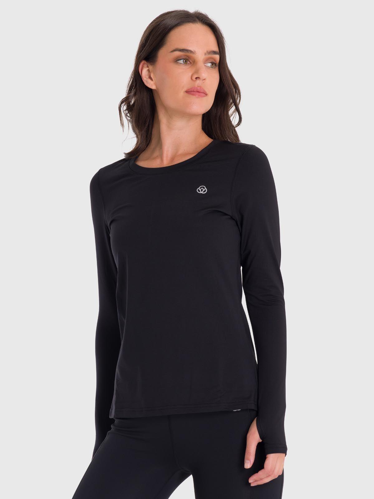 Polera primera capa Mujer First Layer Negro-4