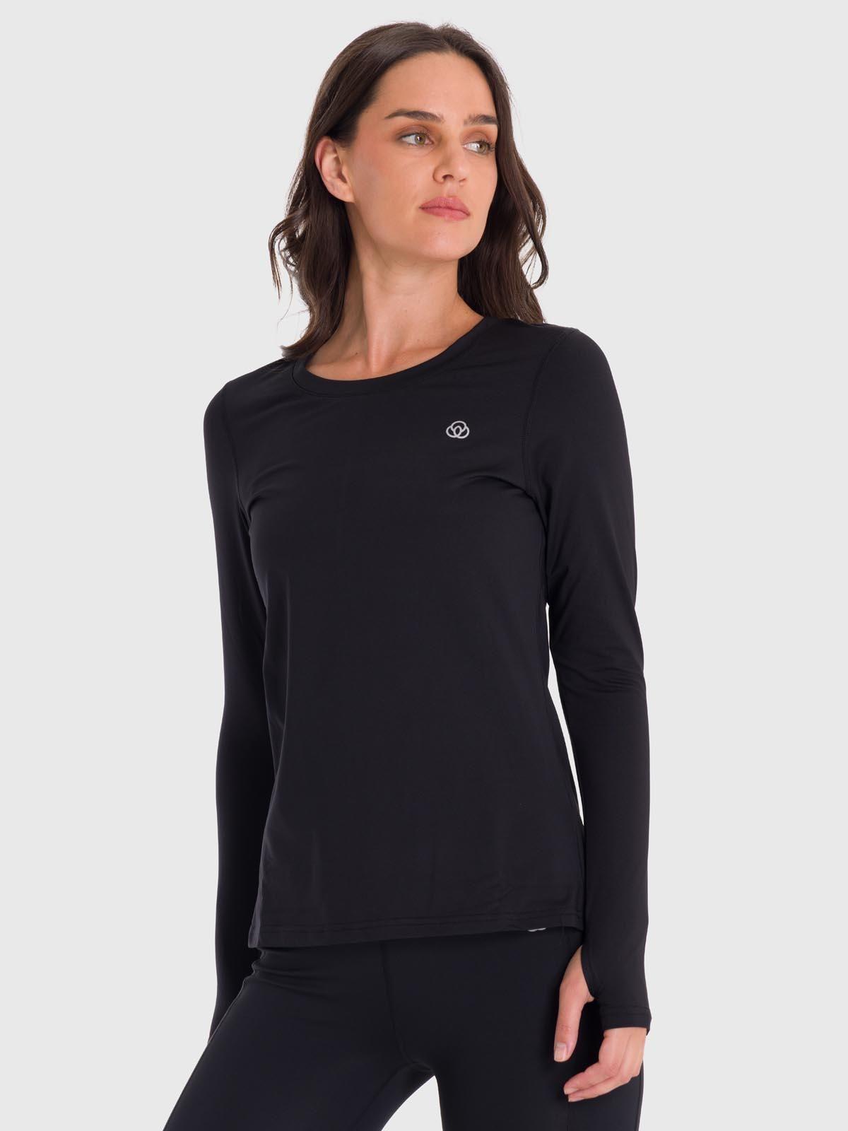Polera primera capa Mujer First Layer Negro-4