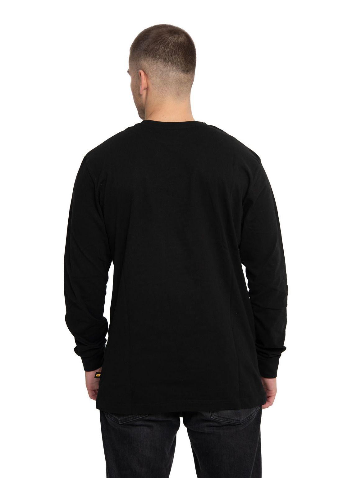 Polera Manga Larga Hombre Trademark Banner Negro-3