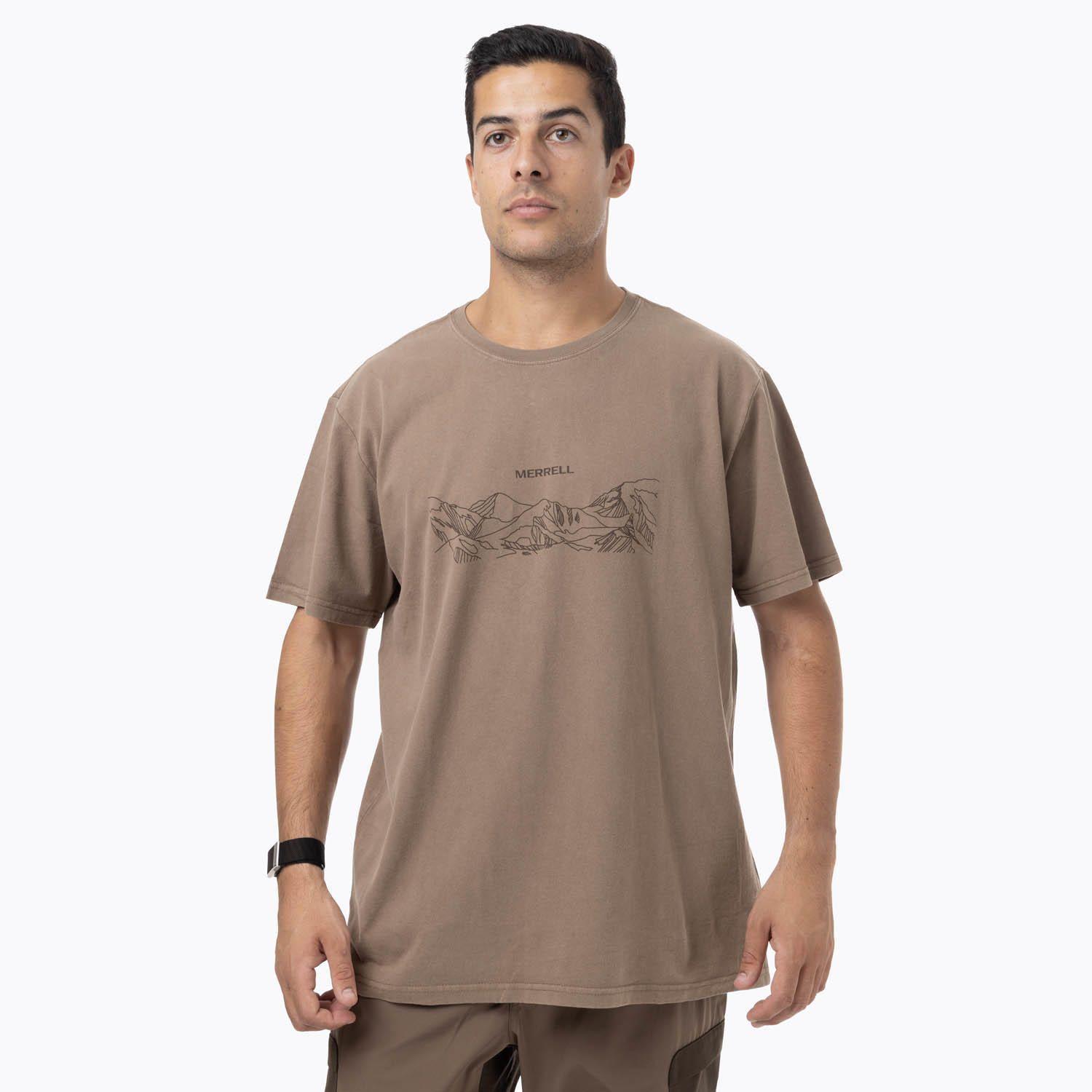 Polera Manga Corta Hombre Edeus Café-0