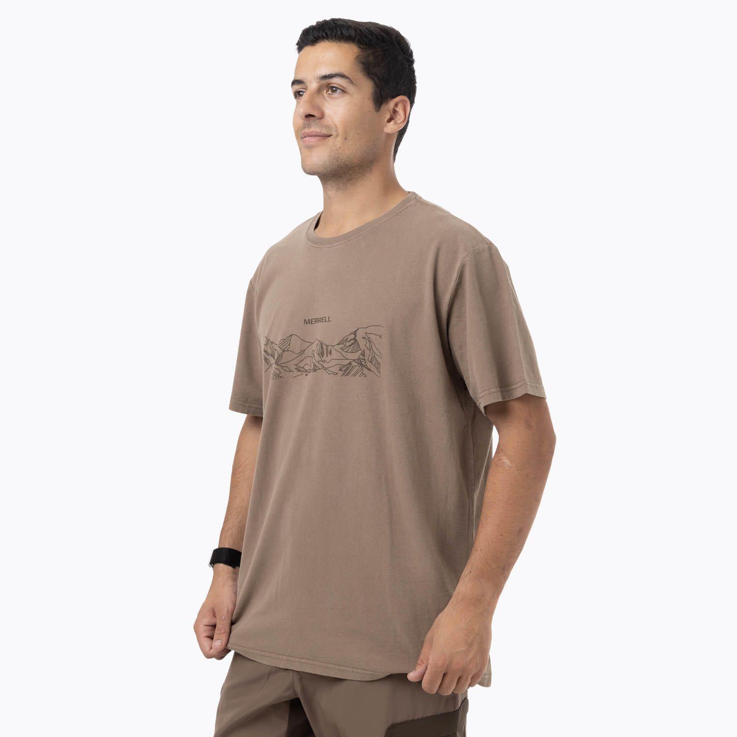 Polera Manga Corta Hombre Edeus Café-1