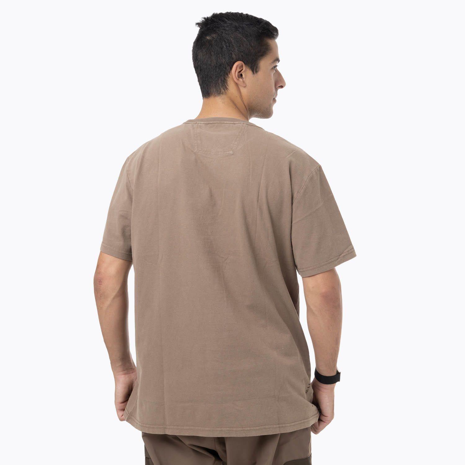 Polera Manga Corta Hombre Edeus Café-3