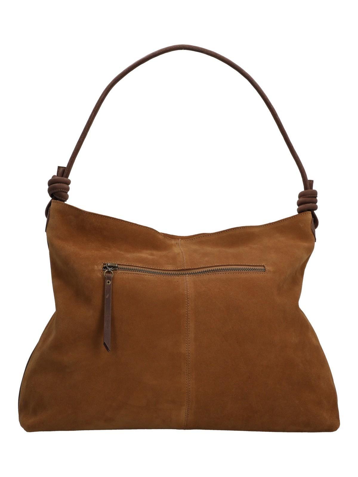 Cartera Cuero Mujer Jane Hobo Café-2