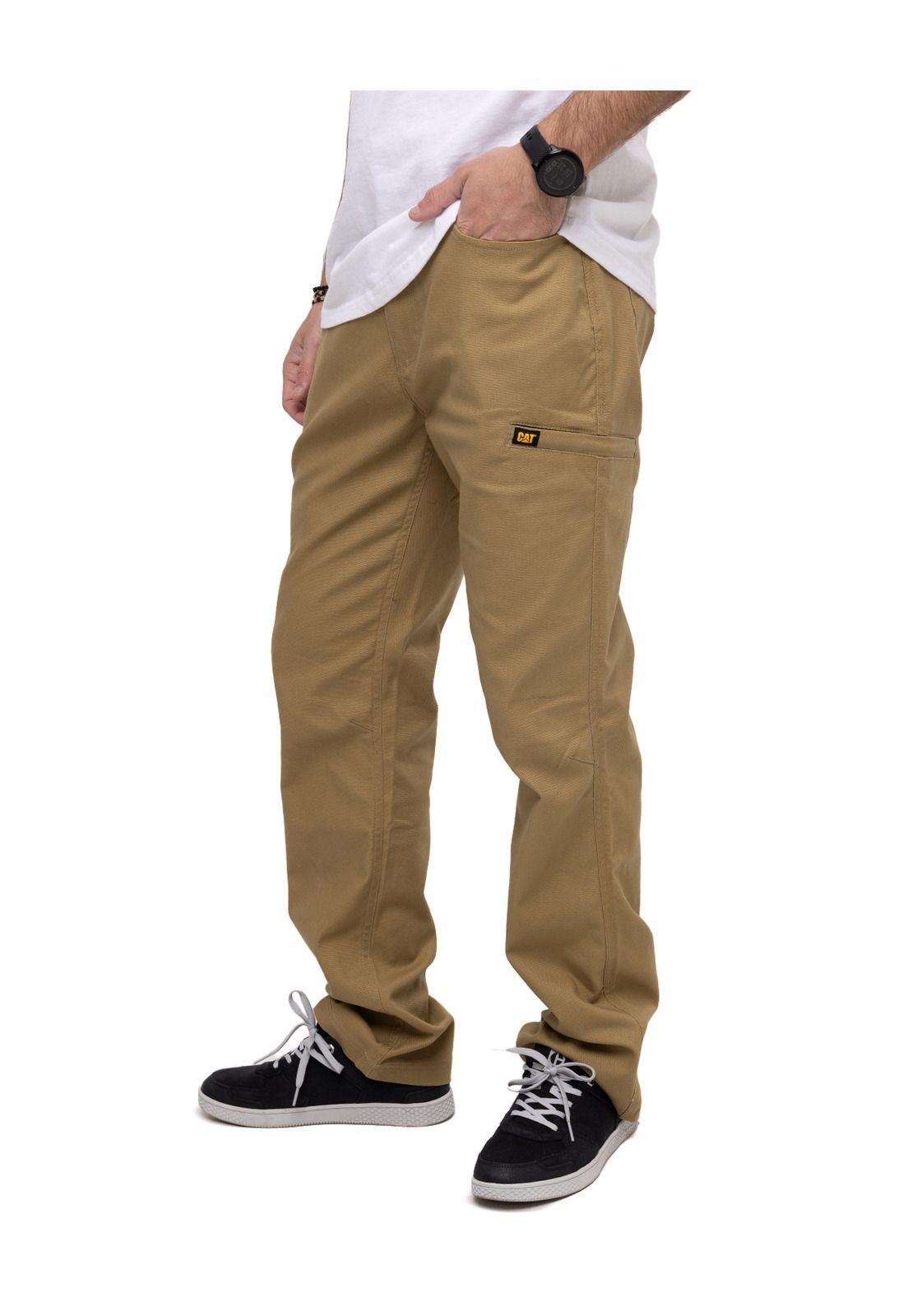 Pantalón Canvas Utility Pant Café Claro Hombre-1