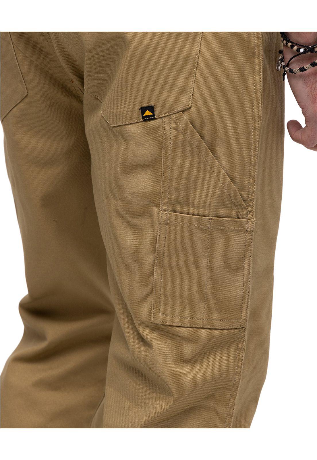 Pantalón Canvas Utility Pant Café Claro Hombre-4