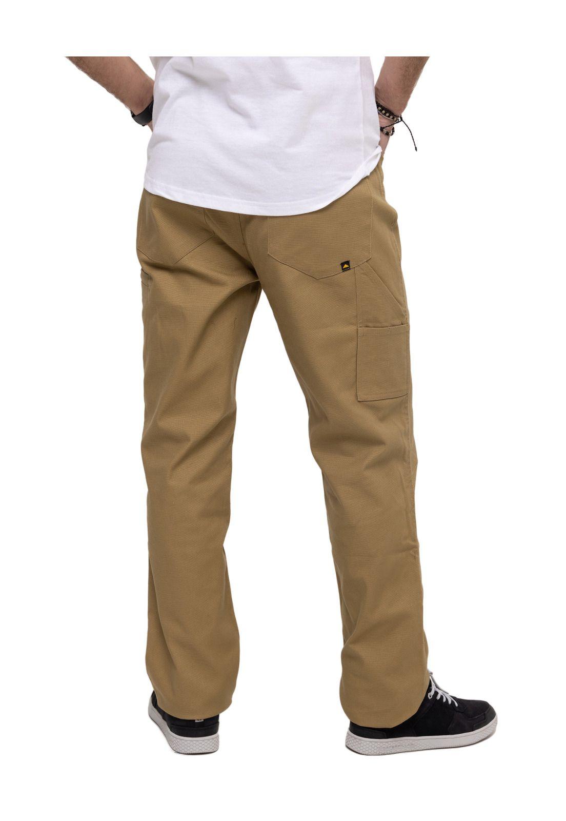 Pantalón Canvas Utility Pant Café Claro Hombre-5