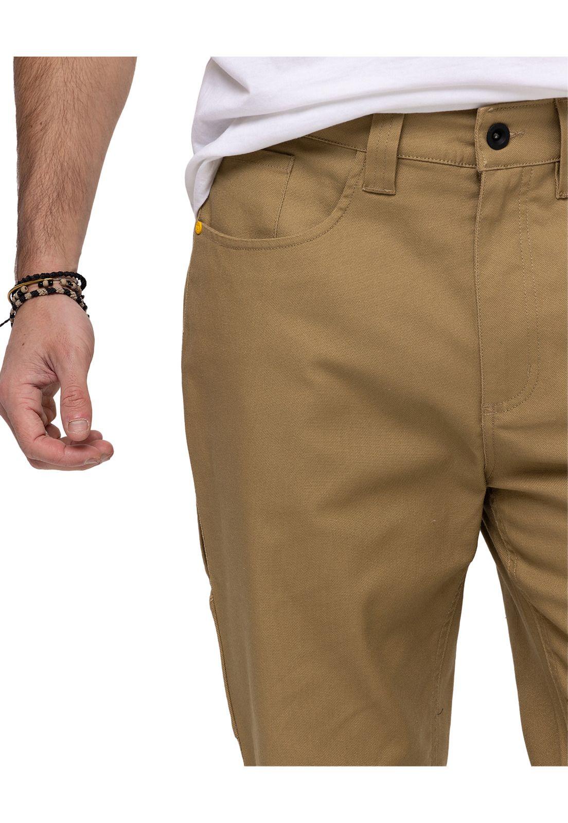 Pantalón Canvas Utility Pant Café Claro Hombre-6