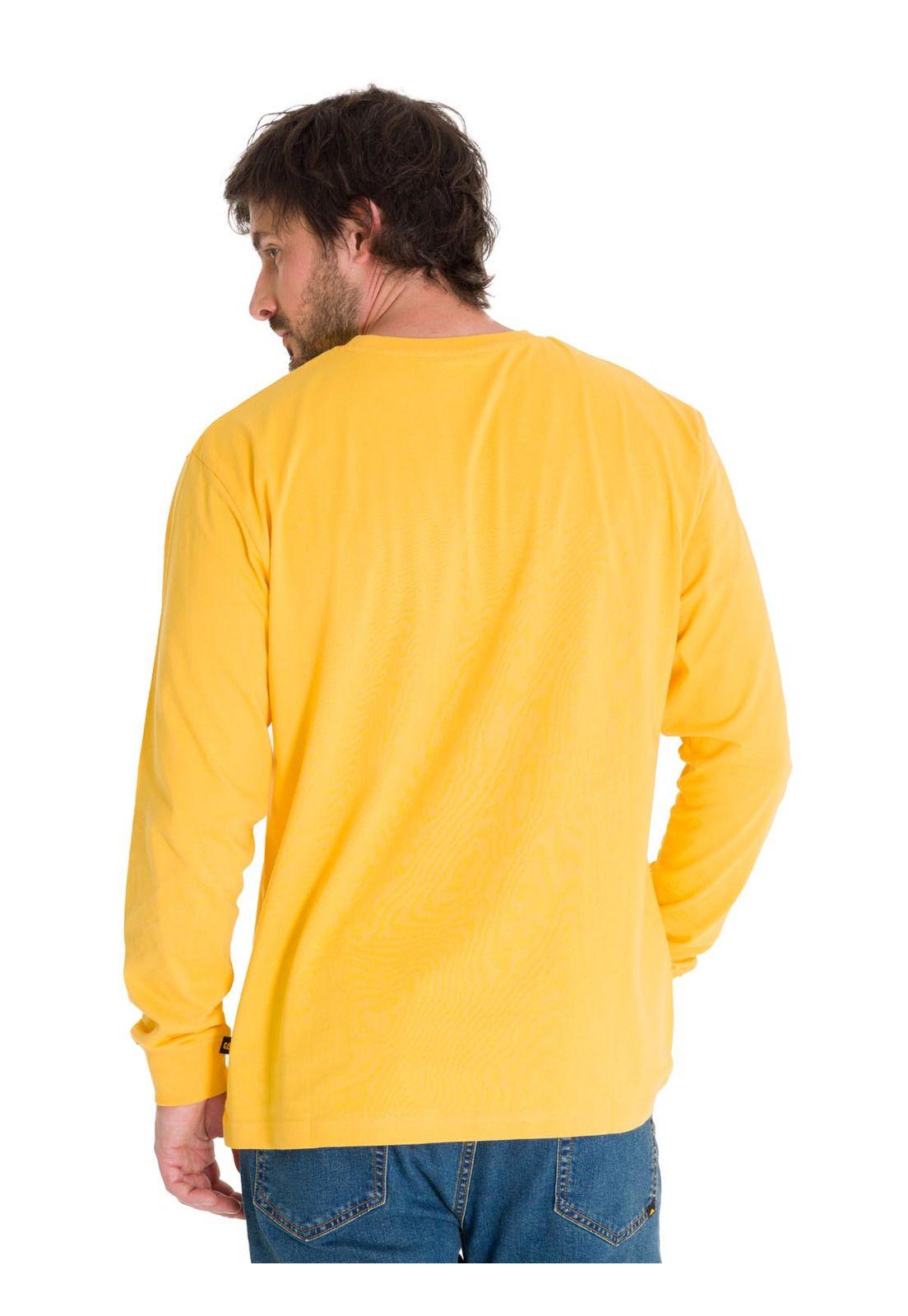 Polera Manga Larga Trademark Hombre Amarillo-3