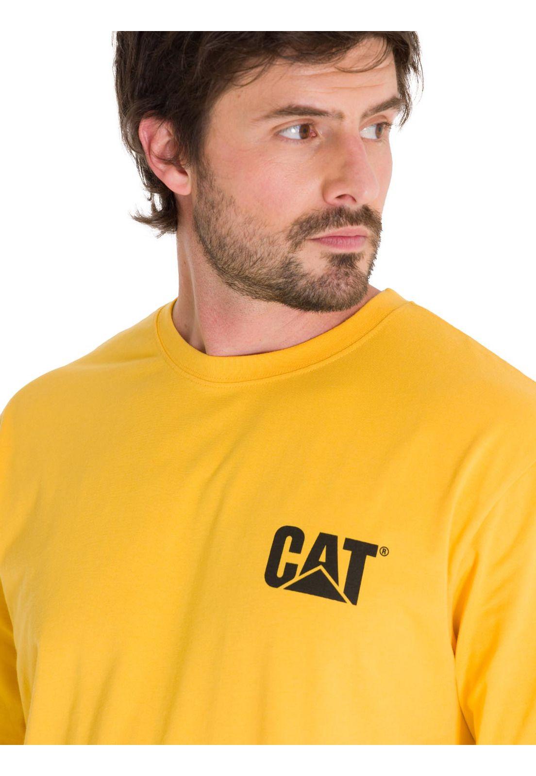 Polera Manga Larga Trademark Hombre Amarillo-5