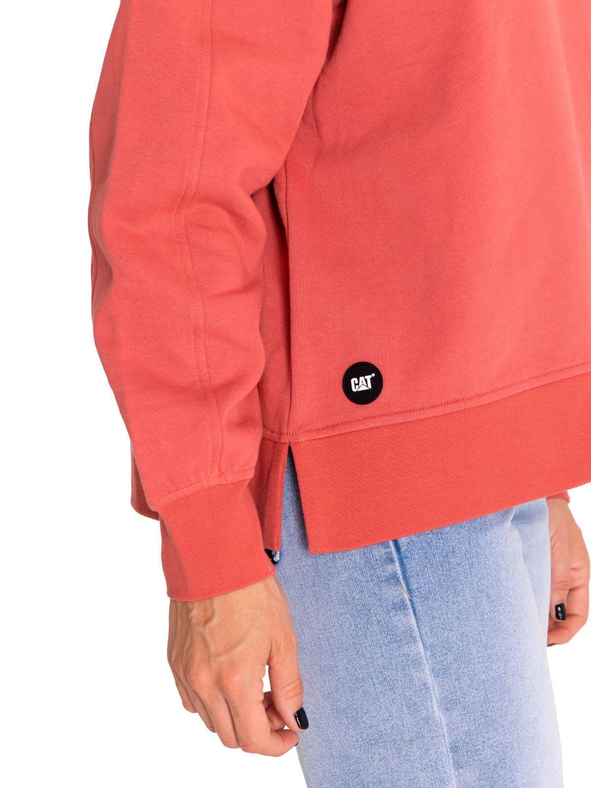 Polerón Mujer Fleece Oversized Cozy Hoodie Rojo-5