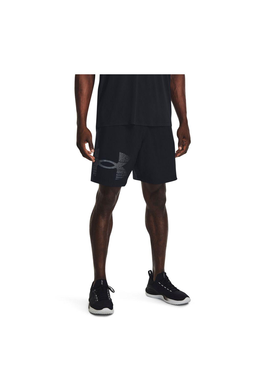 Shorts UA Negro para hombre-3