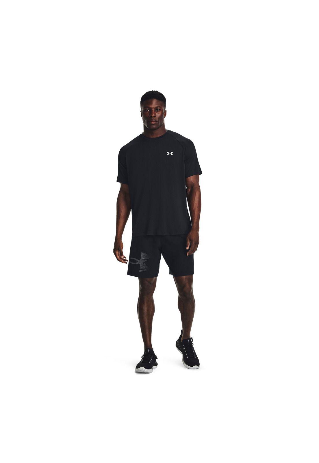 Shorts UA Negro para hombre-5