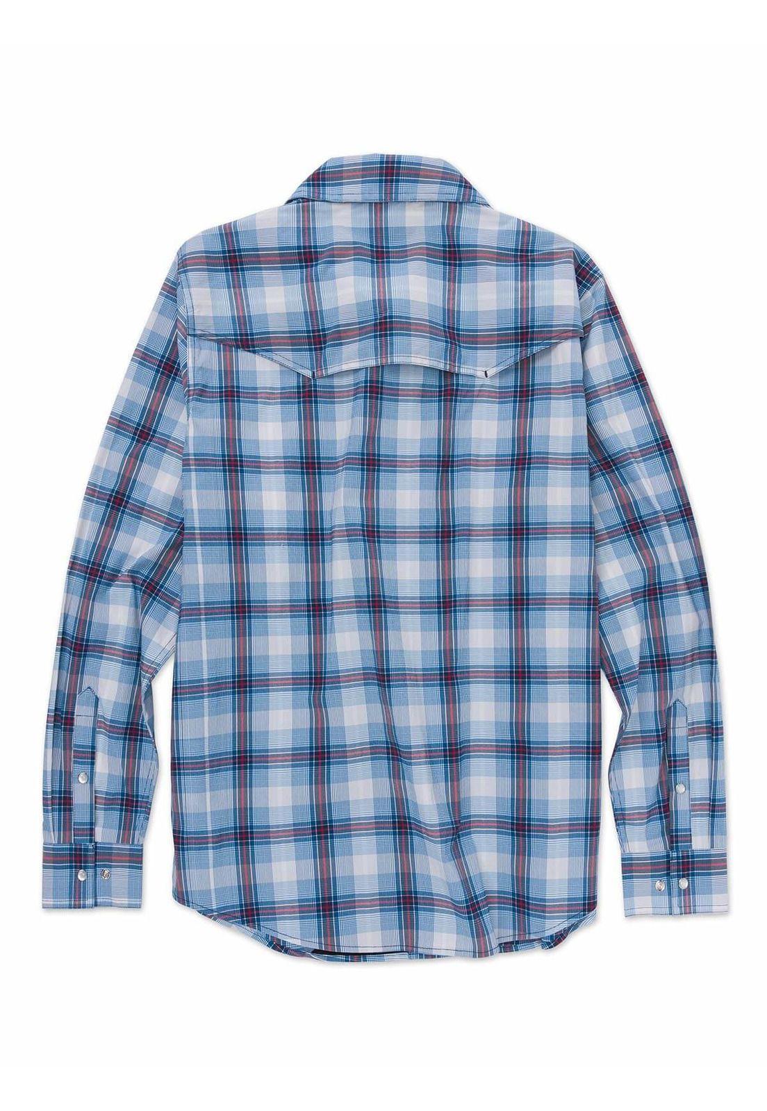 Camisa Casual Lightweight Western Celeste Hombre-1