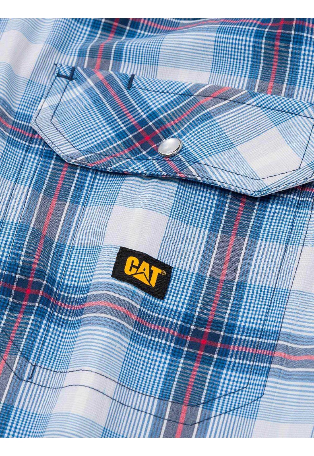 Camisa Casual Lightweight Western Celeste Hombre-4