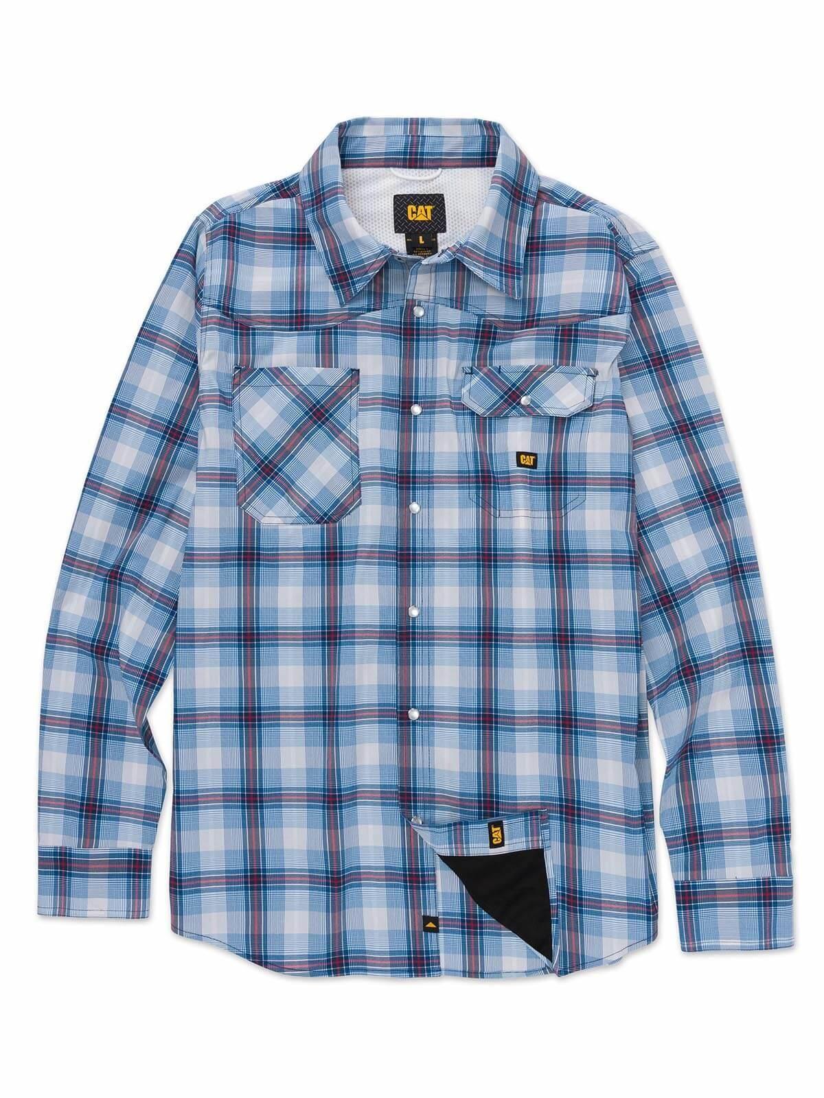 Camisa Casual Lightweight Western Celeste Hombre-0