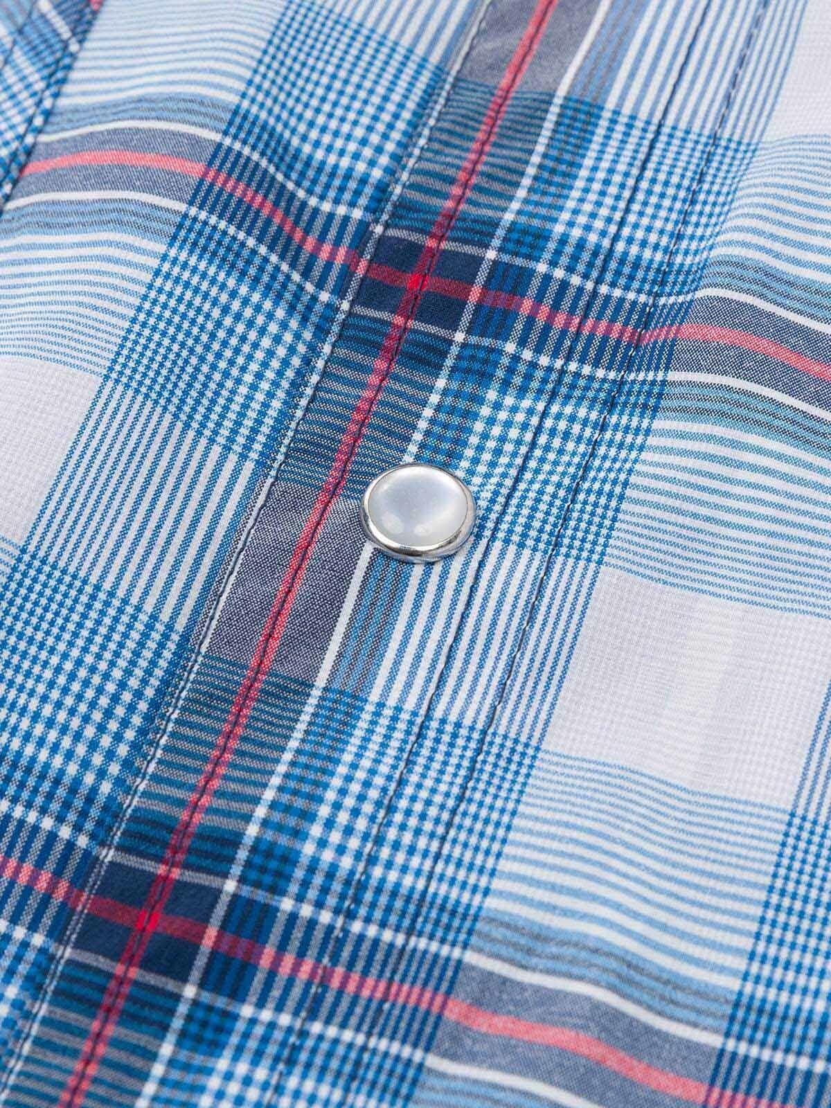 Camisa Casual Lightweight Western Celeste Hombre-5