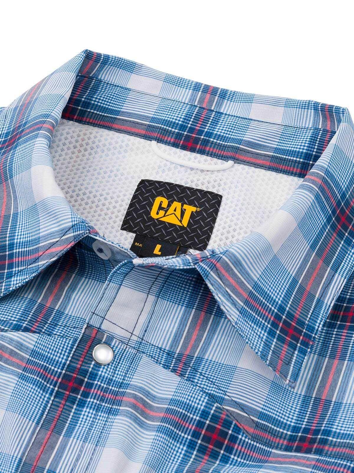 Camisa Casual Lightweight Western Celeste Hombre-6