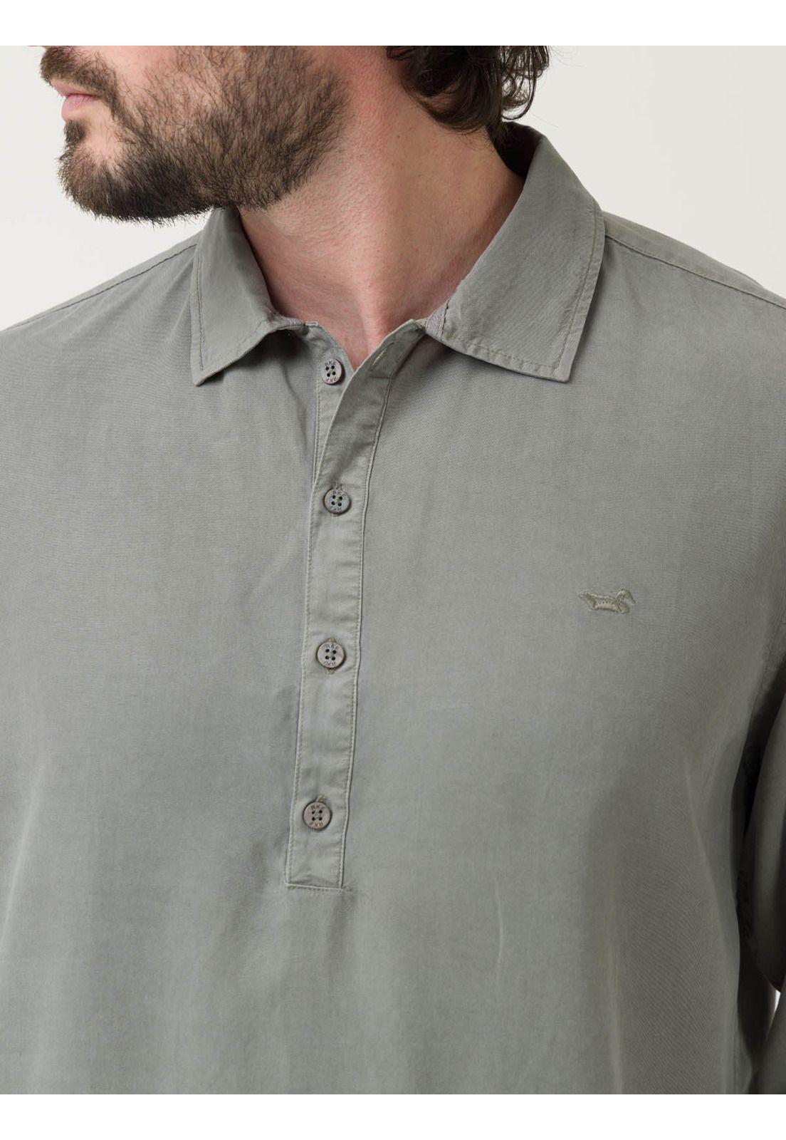 Camisa Tencel Hombre Tencelhalf Gris-6
