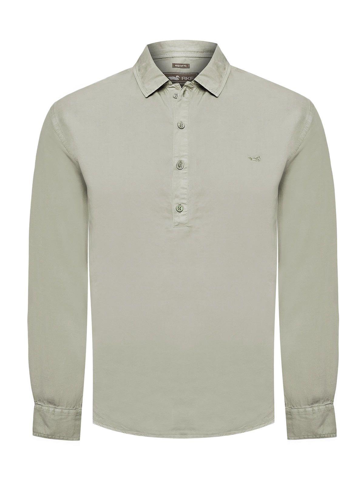 Camisa Tencel Hombre Tencelhalf Gris-0