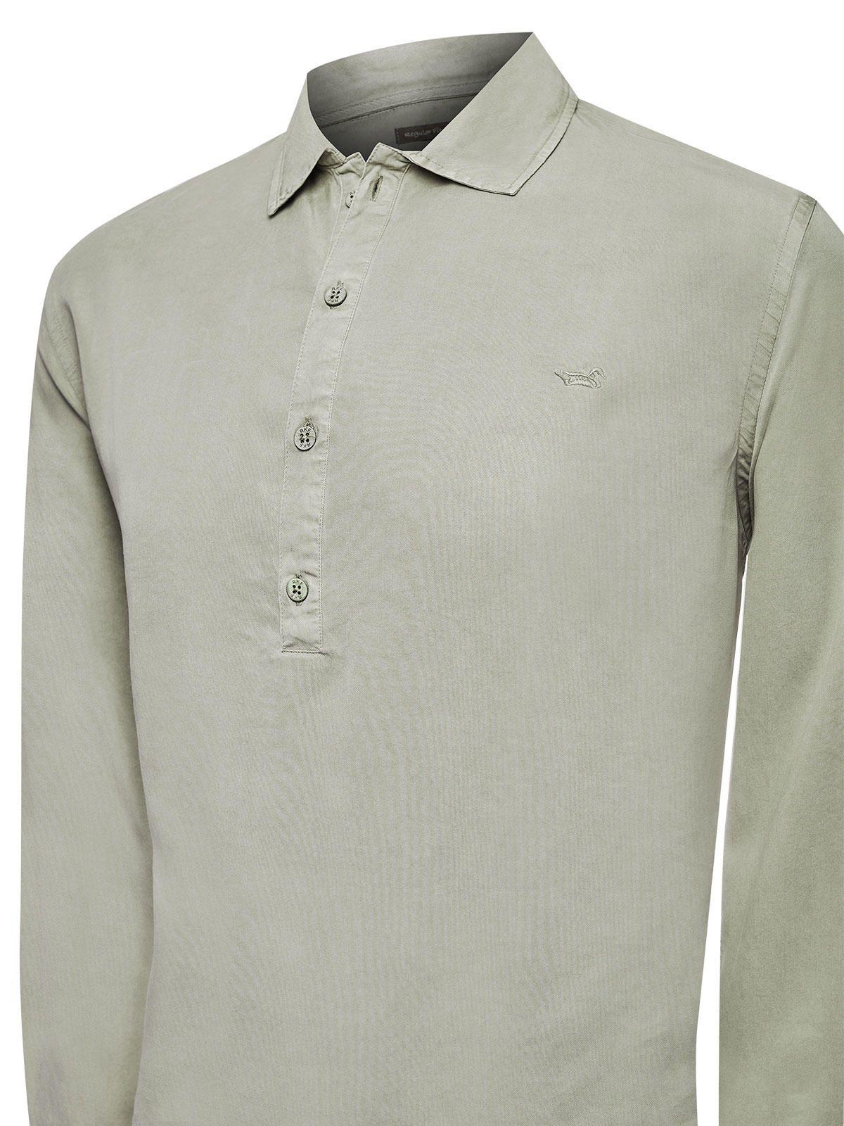 Camisa Tencel Hombre Tencelhalf Gris-3