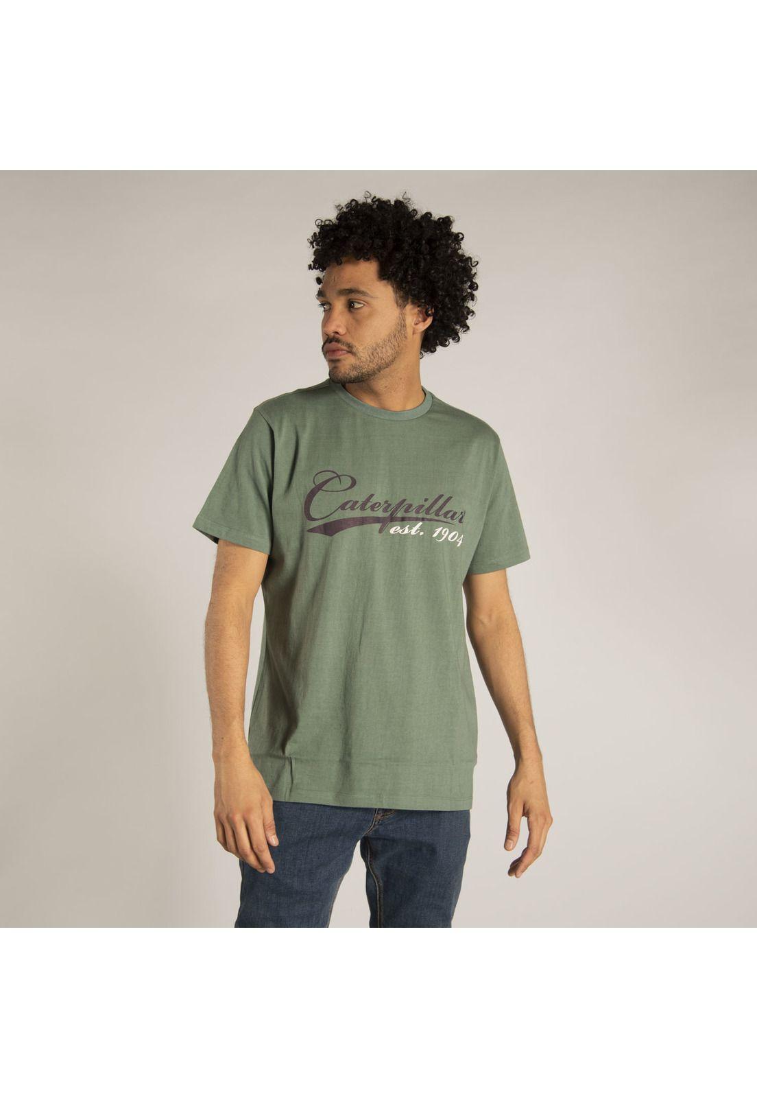 Polera M/C Hombre Fdtn Script Est Tee Verde-0