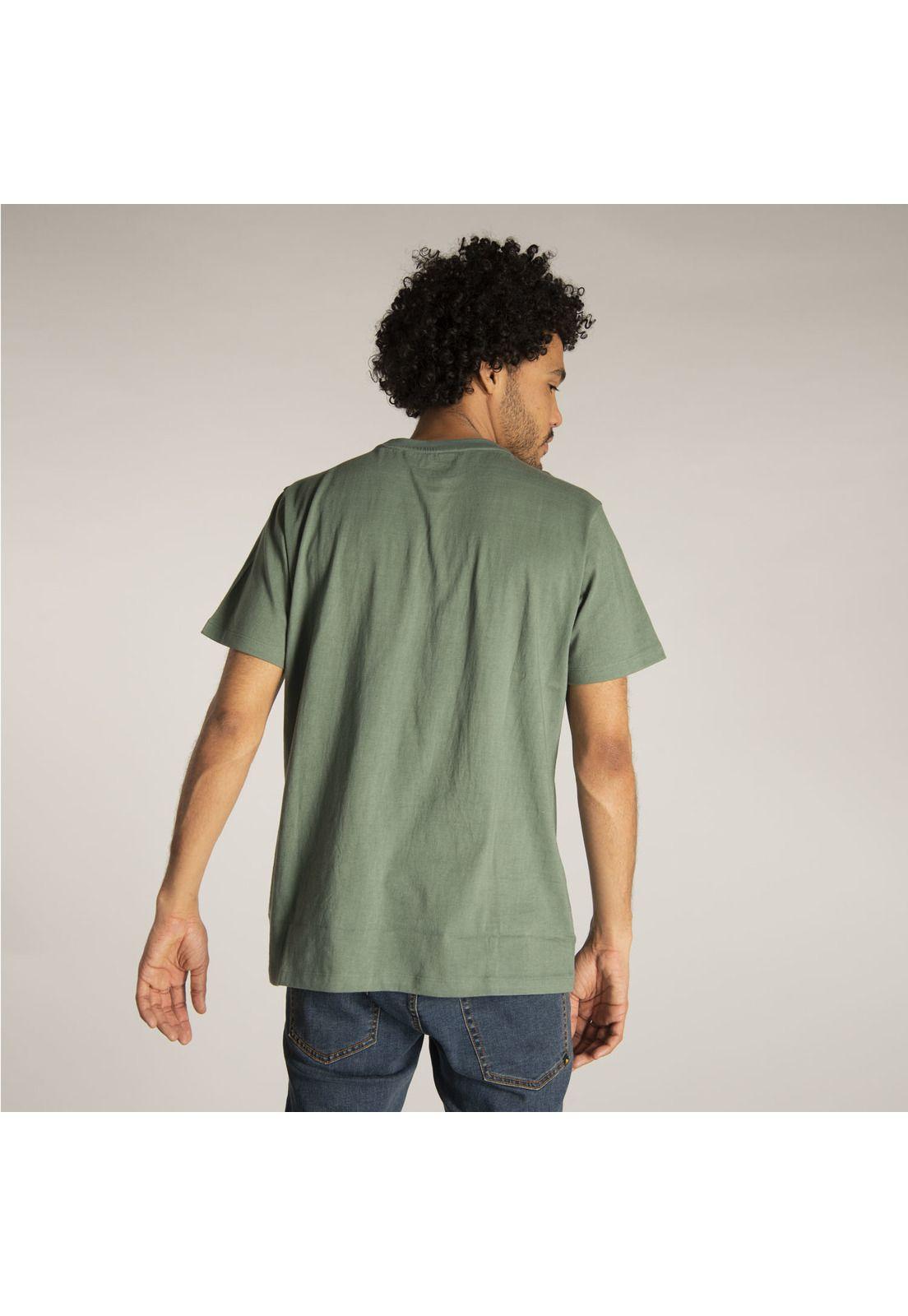 Polera M/C Hombre Fdtn Script Est Tee Verde-2