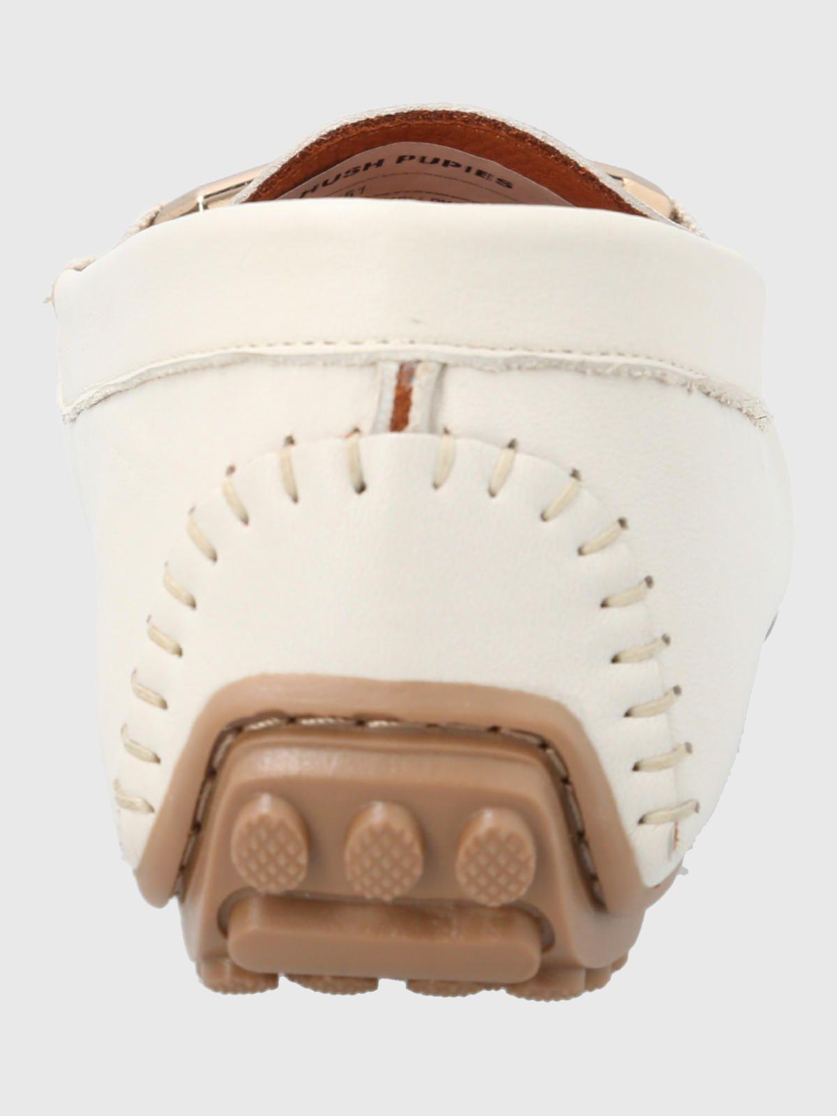 Mocasin Cuero Mujer Rodeo Blanco-6