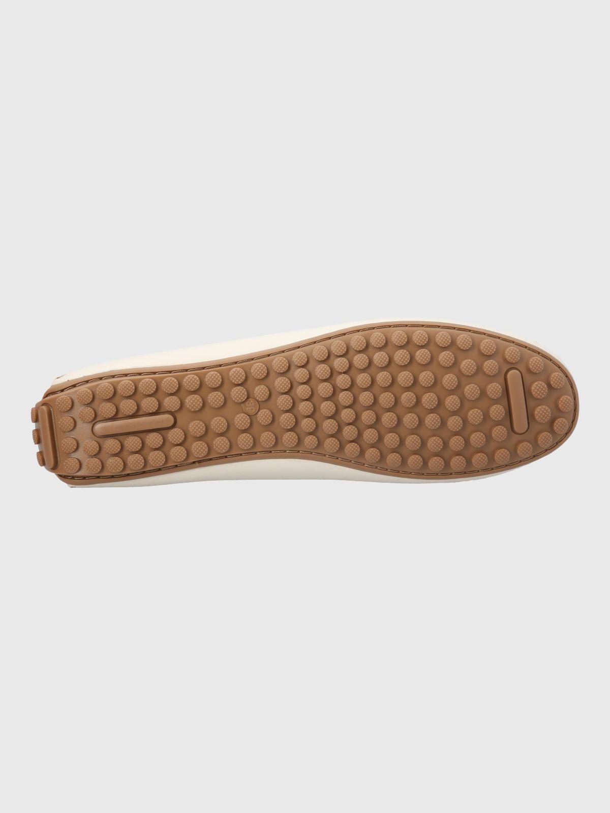 Mocasin Cuero Mujer Rodeo Blanco-7