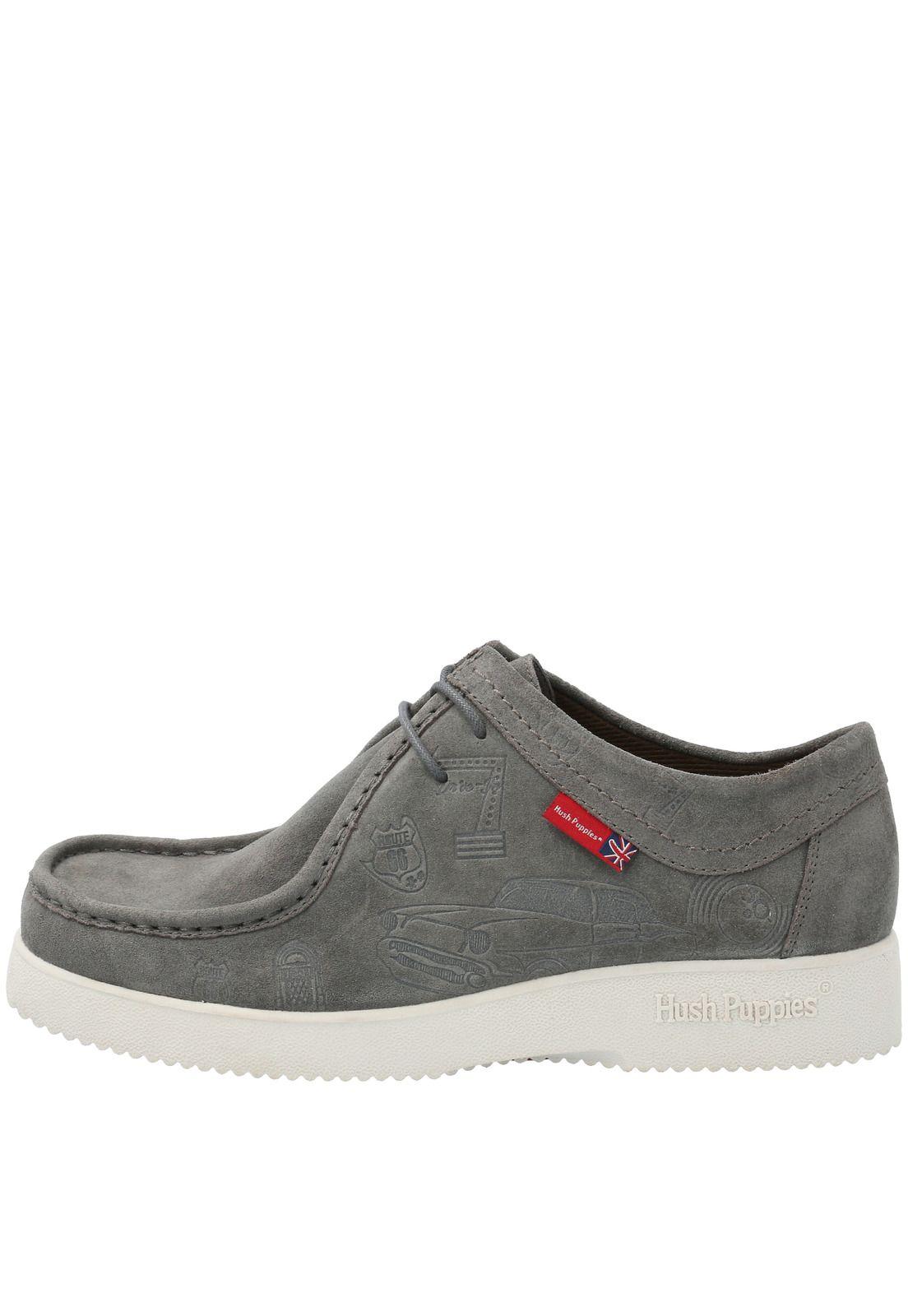 Zapato Cuero  Hombre Navajo Rock&Roll Gris-4