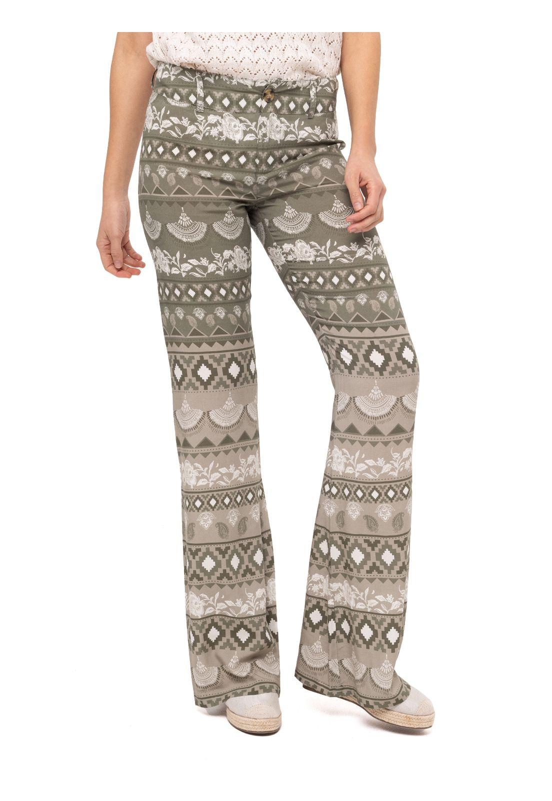 Pantalón Rayón Naussac Oliva Mujer-4