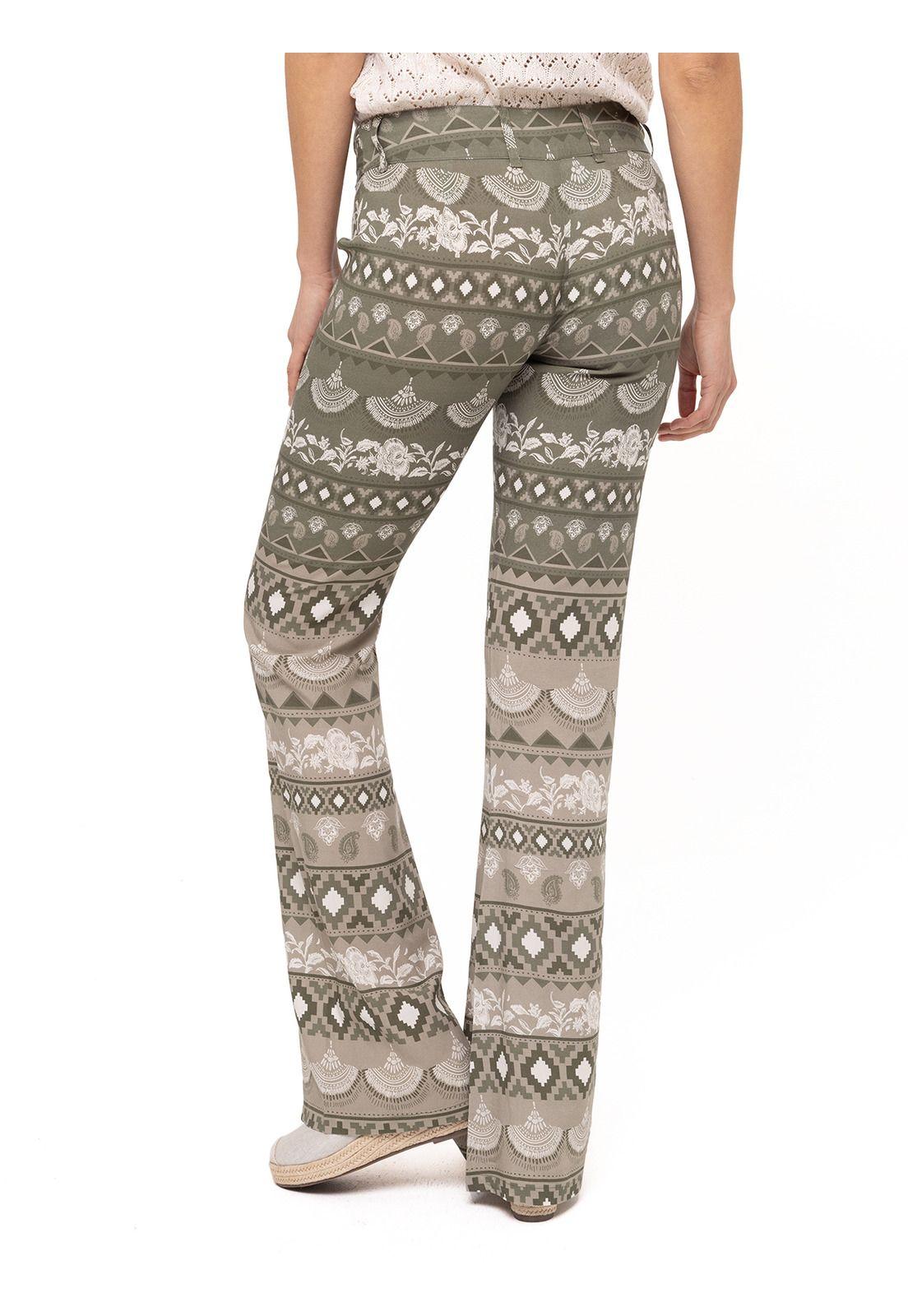 Pantalón Rayón Naussac Oliva Mujer-5