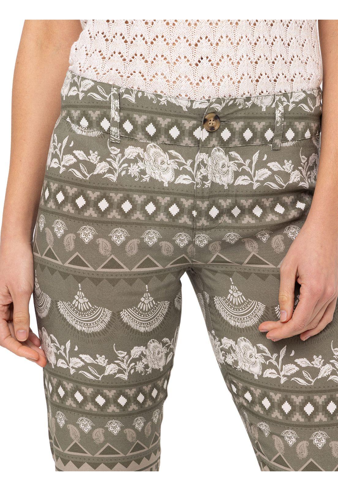 Pantalón Rayón Naussac Oliva Mujer-6