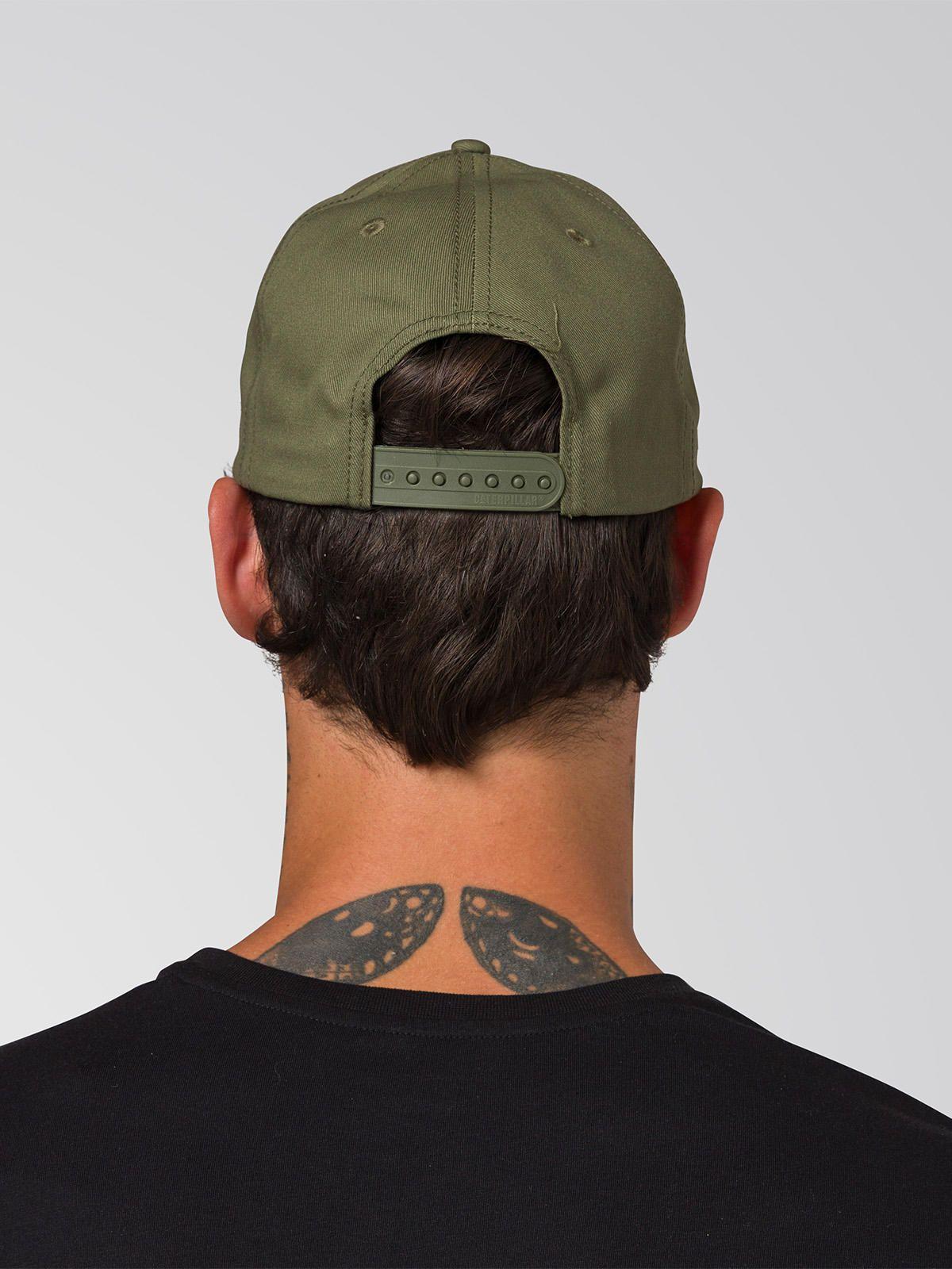 Jockey Algodón Hombre Cat Logo Hat Verde-3