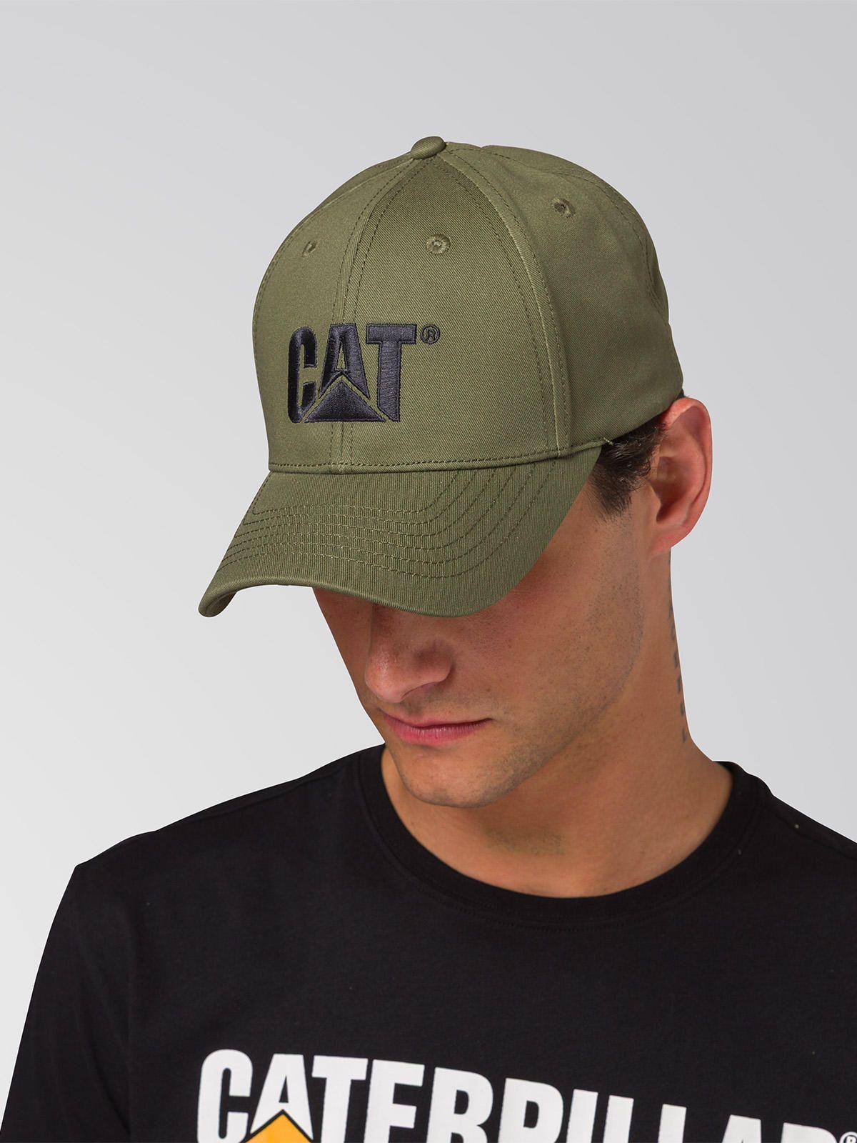 Jockey Algodón Hombre Cat Logo Hat Verde-5