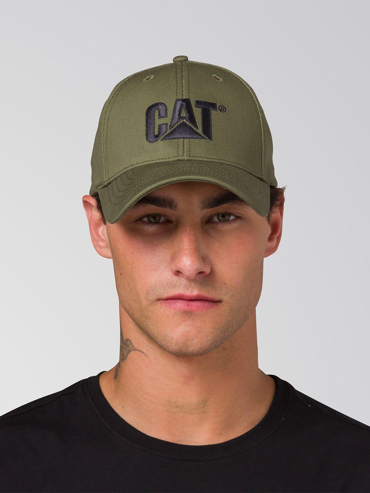 Jockey Algodón Hombre Cat Logo Hat Verde-0