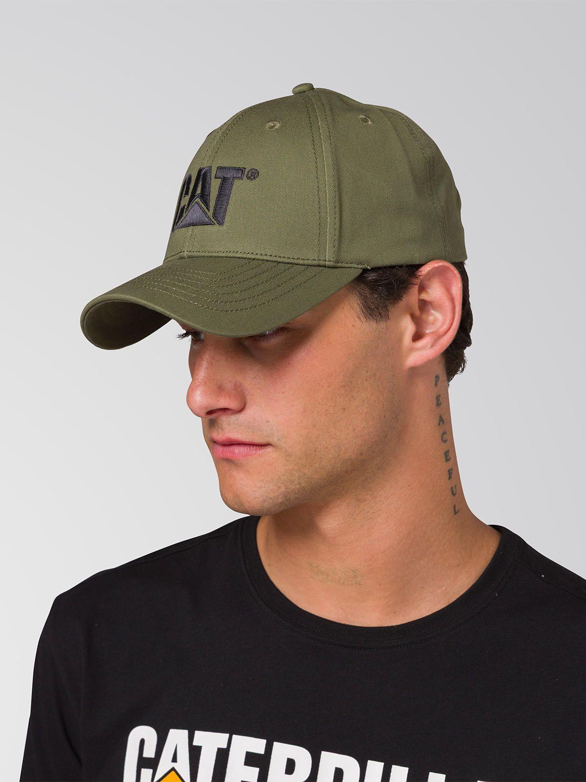 Jockey Algodón Hombre Cat Logo Hat Verde-1