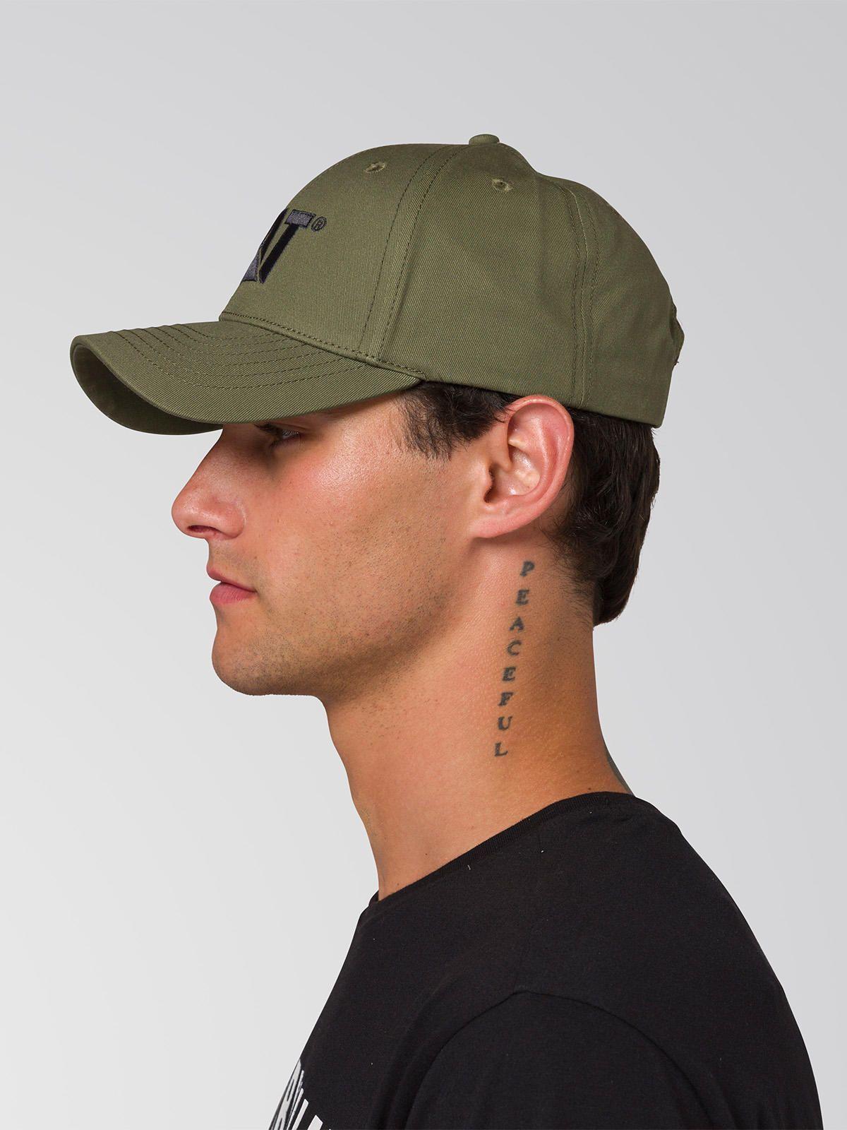 Jockey Algodón Hombre Cat Logo Hat Verde-2