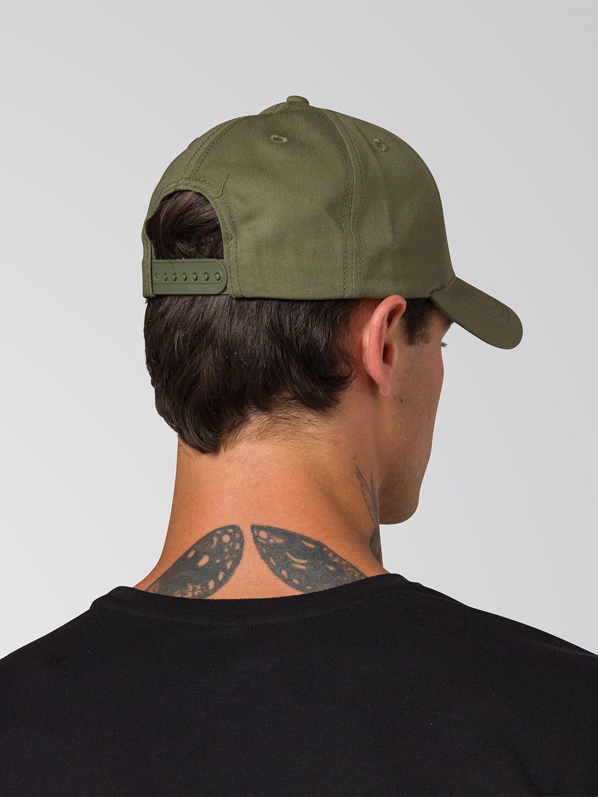Jockey Algodón Hombre Cat Logo Hat Verde-4