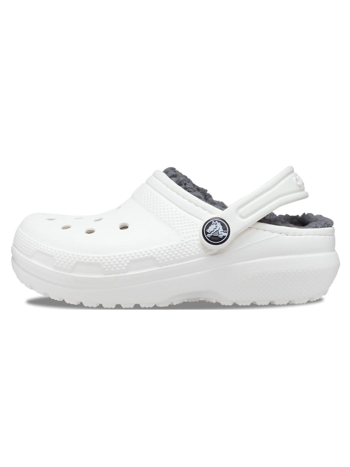 Zueco Crocs Niño Classic Lined Clog K Gris-1