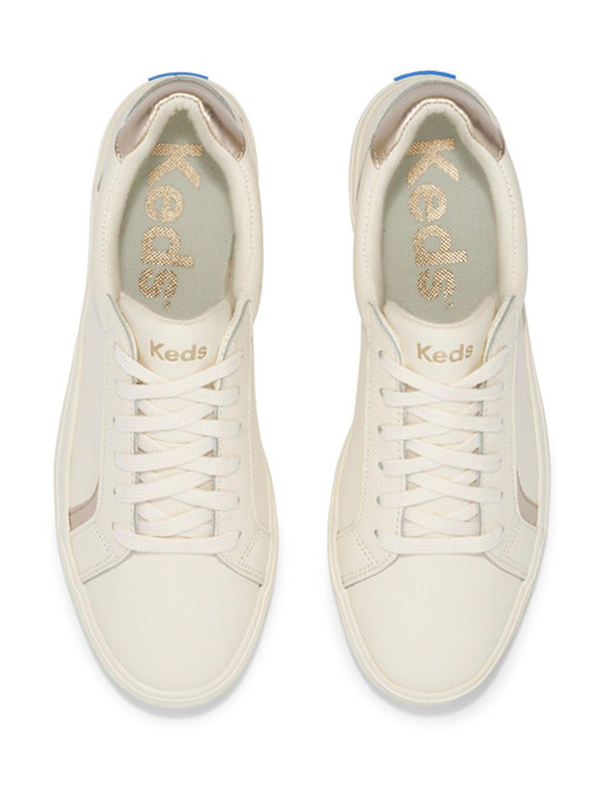 Zapatilla Cuero Beige Mujer Pursuit Lace Up -3