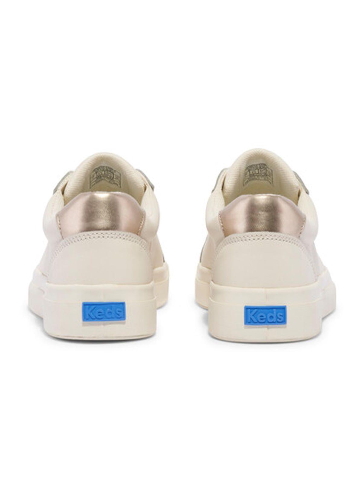 Zapatilla Cuero Beige Mujer Pursuit Lace Up -4