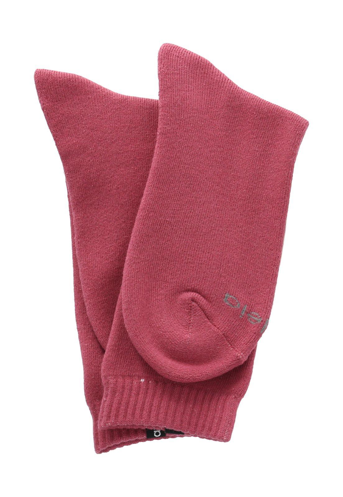 Calcetines  Heavy Knit Mujer Rosado-2
