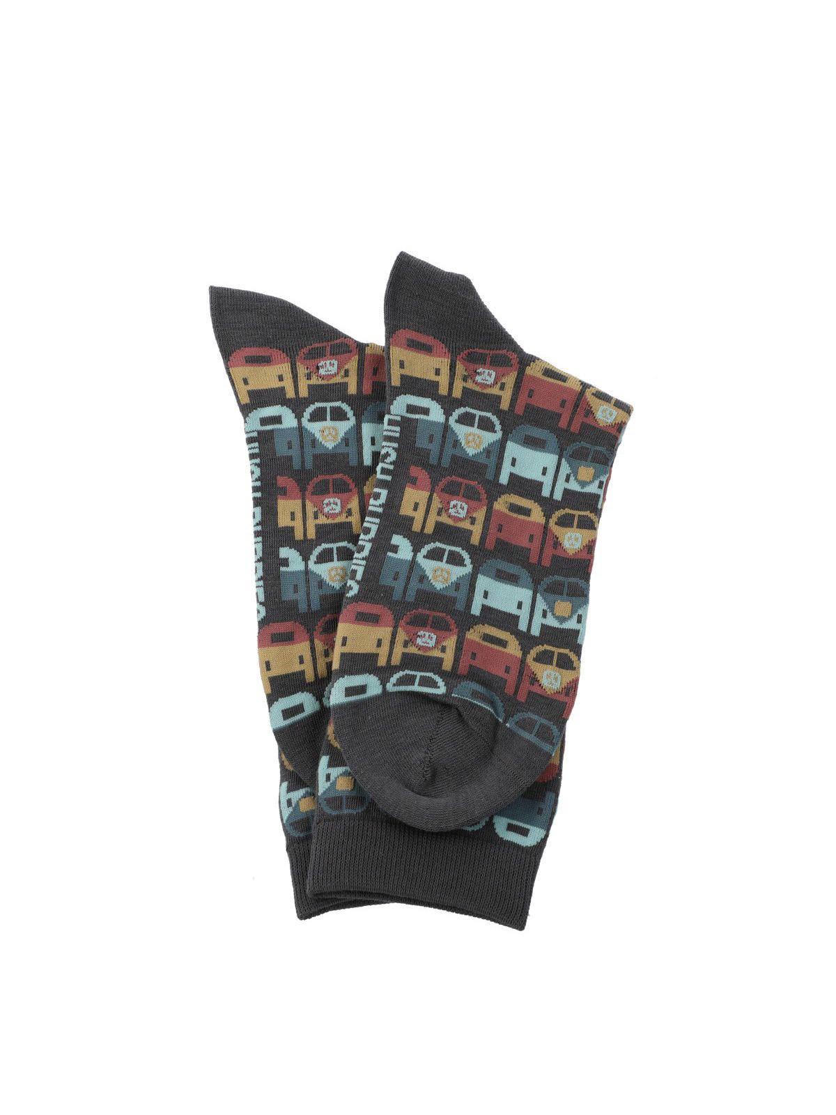 Calcetín Algodón Mujer C Kombi Gris-2