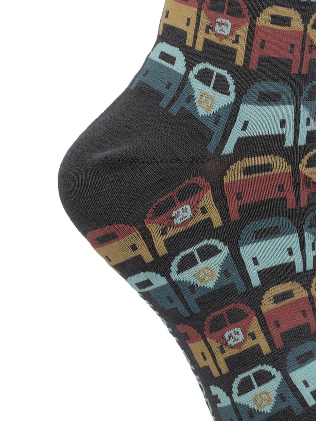 Calcetín Algodón Mujer C Kombi Gris-1